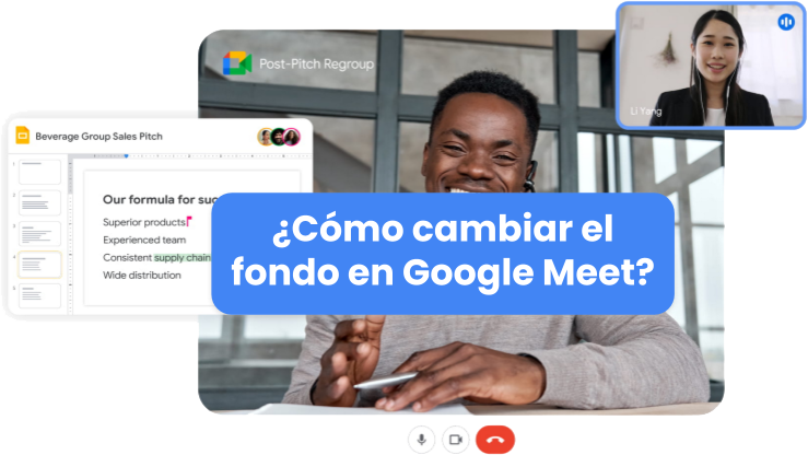 Cómo cambiar el fondo en Google Meet?